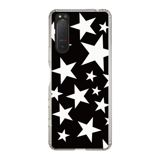 スリムプロテクションケース［ Stars - Black ］