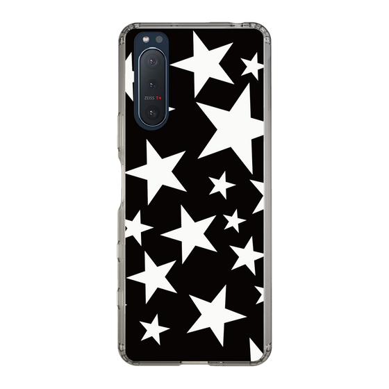 スリムプロテクションケース［ Stars - Black ］