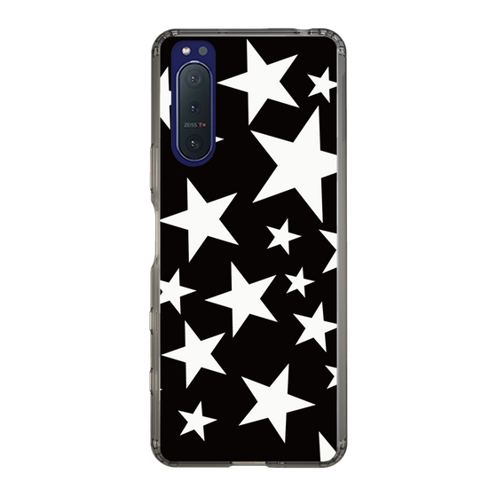 スリムプロテクションケース［ Stars - Black ］