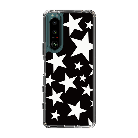 スリムプロテクションケース［ Stars - Black ］