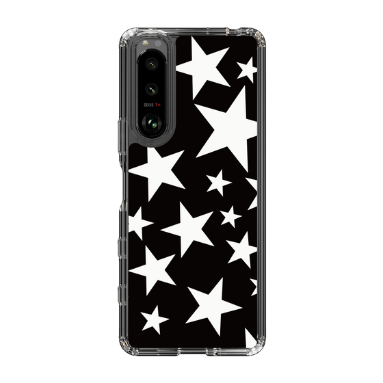 スリムプロテクションケース［ Stars - Black ］