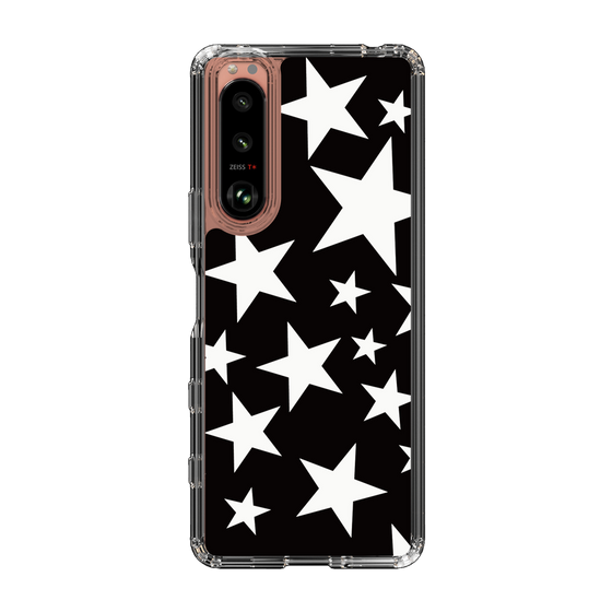 スリムプロテクションケース［ Stars - Black ］