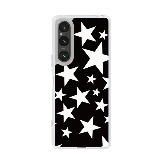 スリムプロテクションケース［ Stars - Black ］