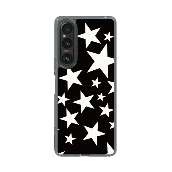 スリムプロテクションケース［ Stars - Black ］