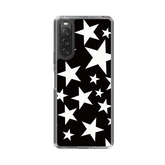 スリムプロテクションケース［ Stars - Black ］