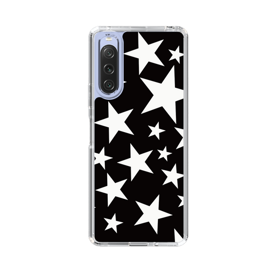 スリムプロテクションケース［ Stars - Black ］