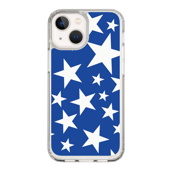 スリムプロテクションケース［ Stars - Blue ］