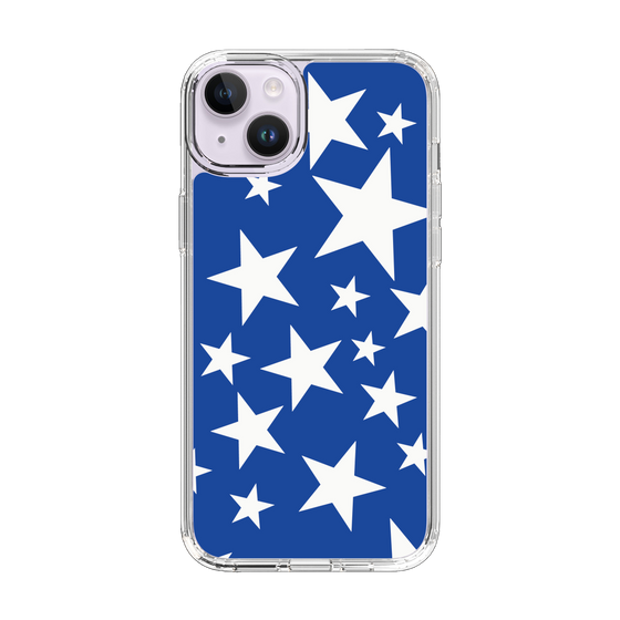 スリムプロテクションケース［ Stars - Blue ］