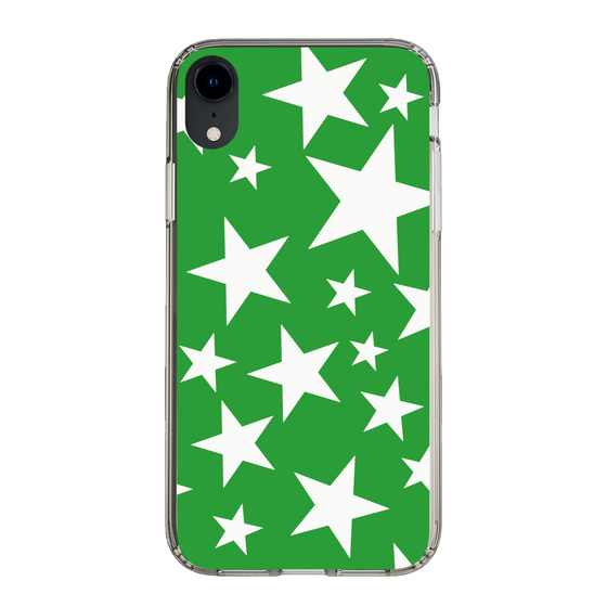 スリムプロテクションケース［ Stars - Green ］