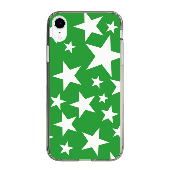 スリムプロテクションケース［ Stars - Green ］