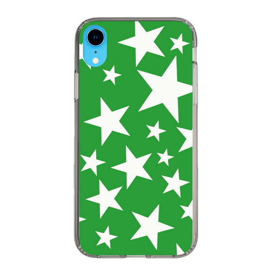 スリムプロテクションケース［ Stars - Green ］