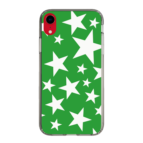 スリムプロテクションケース［ Stars - Green ］