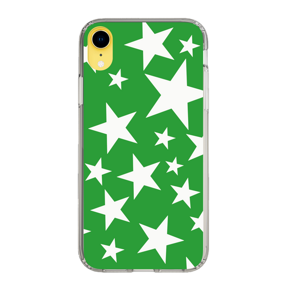 スリムプロテクションケース［ Stars - Green ］