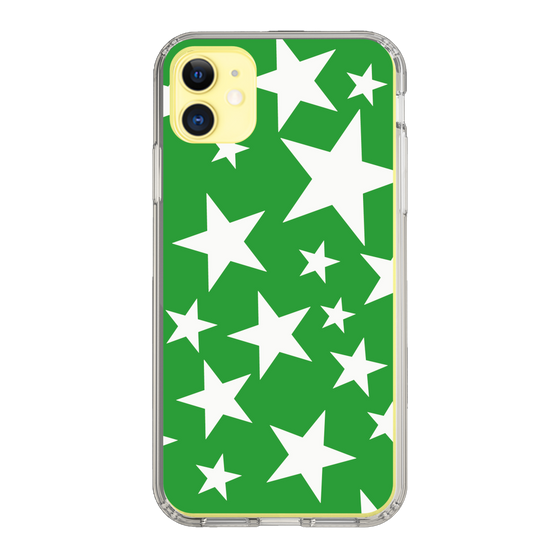 スリムプロテクションケース［ Stars - Green ］