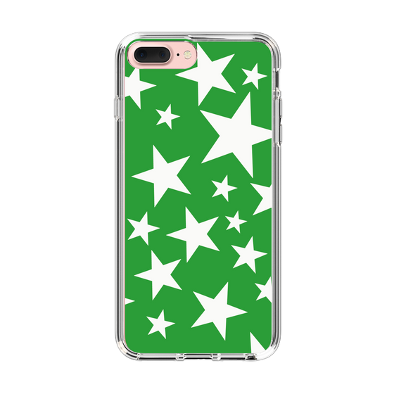 スリムプロテクションケース［ Stars - Green ］