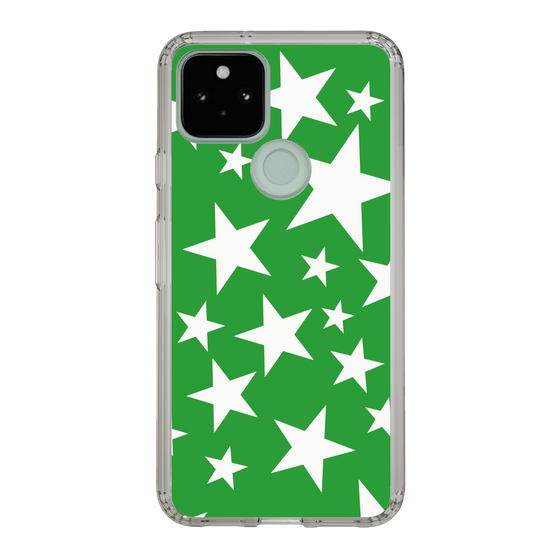 スリムプロテクションケース［ Stars - Green ］