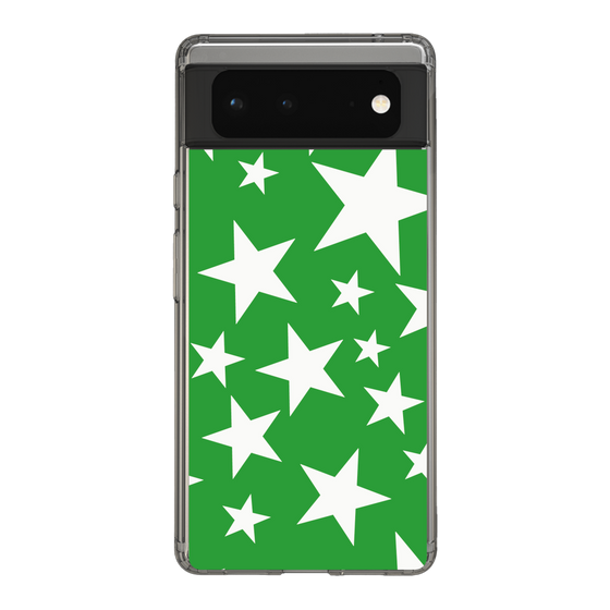 スリムプロテクションケース［ Stars - Green ］