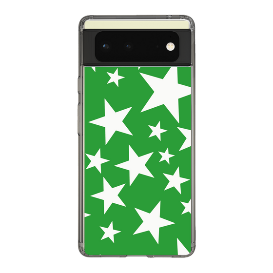 スリムプロテクションケース［ Stars - Green ］