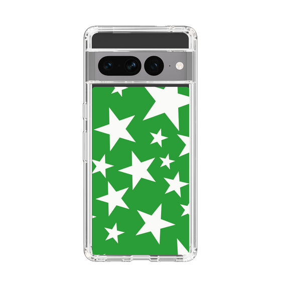 スリムプロテクションケース［ Stars - Green ］