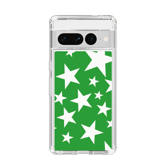 スリムプロテクションケース［ Stars - Green ］