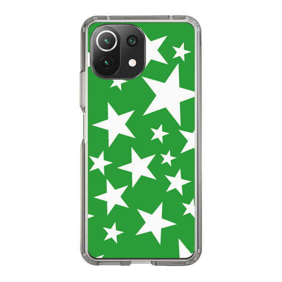 スリムプロテクションケース［ Stars - Green ］