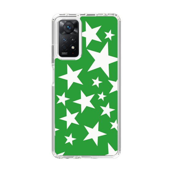 スリムプロテクションケース［ Stars - Green ］