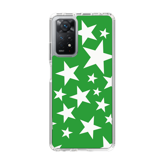 スリムプロテクションケース［ Stars - Green ］