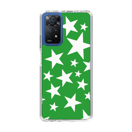 スリムプロテクションケース［ Stars - Green ］