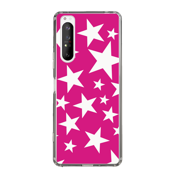 スリムプロテクションケース［ Stars - Pink ］