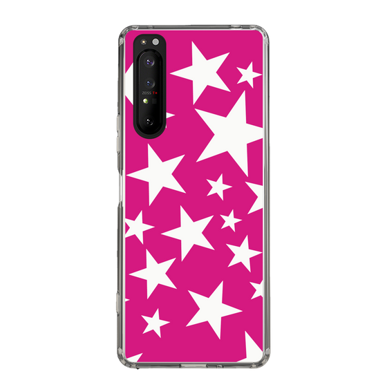 スリムプロテクションケース［ Stars - Pink ］