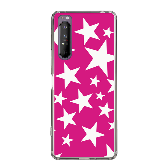 スリムプロテクションケース［ Stars - Pink ］