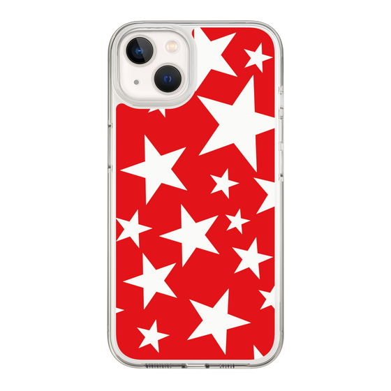 スリムプロテクションケース［ Stars - Red ］
