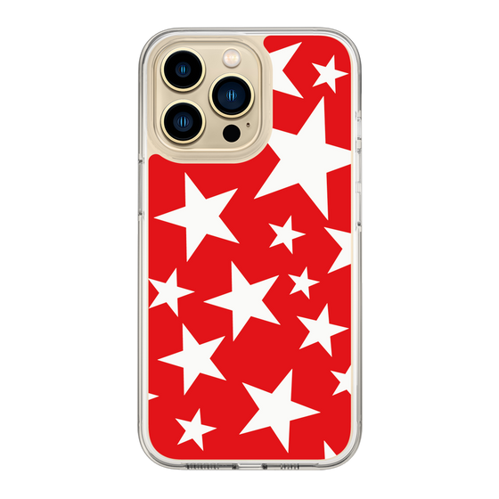 スリムプロテクションケース［ Stars - Red ］