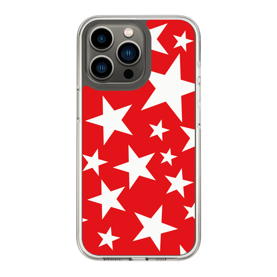 スリムプロテクションケース［ Stars - Red ］