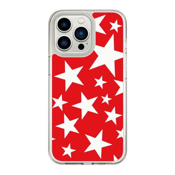 スリムプロテクションケース［ Stars - Red ］