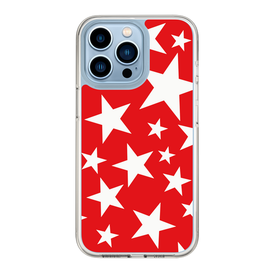 スリムプロテクションケース［ Stars - Red ］