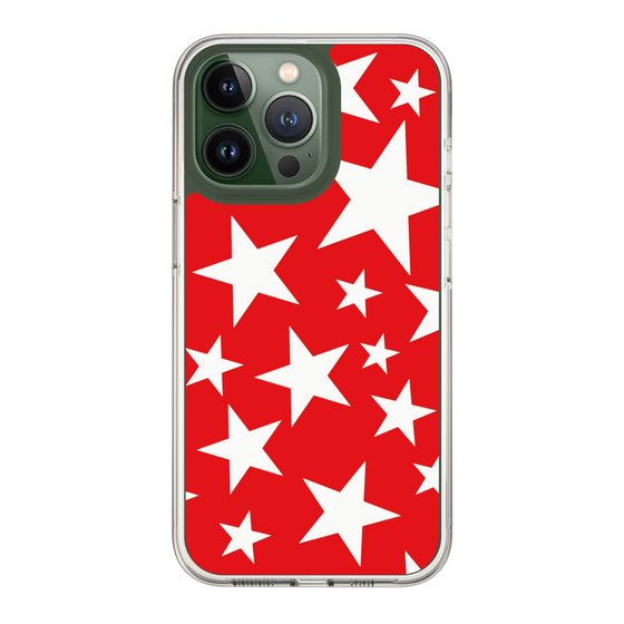 スリムプロテクションケース［ Stars - Red ］