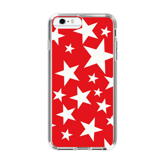 スリムプロテクションケース［ Stars - Red ］