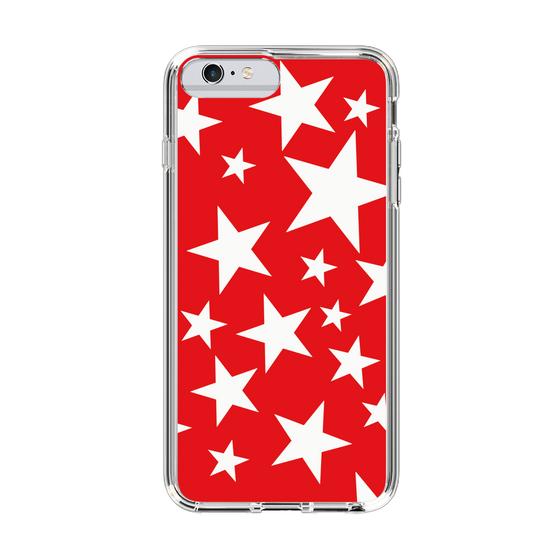 スリムプロテクションケース［ Stars - Red ］