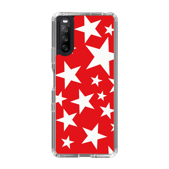 スリムプロテクションケース［ Stars - Red ］