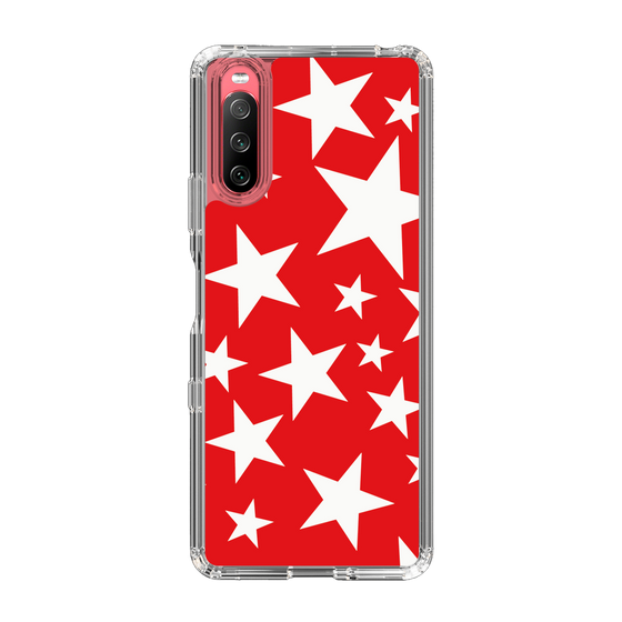 スリムプロテクションケース［ Stars - Red ］