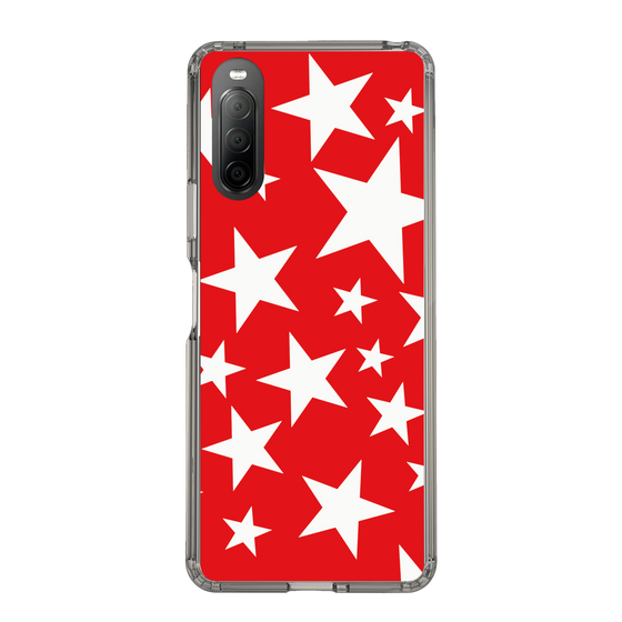 スリムプロテクションケース［ Stars - Red ］