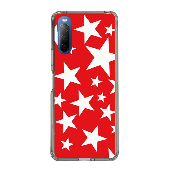 スリムプロテクションケース［ Stars - Red ］