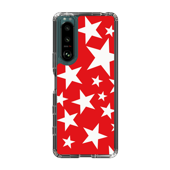 スリムプロテクションケース［ Stars - Red ］