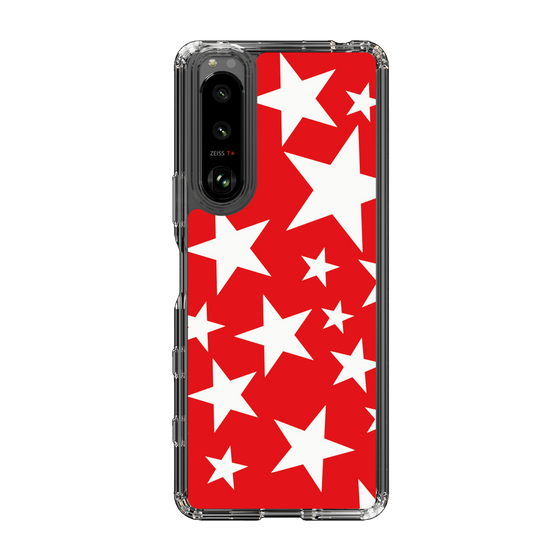 スリムプロテクションケース［ Stars - Red ］