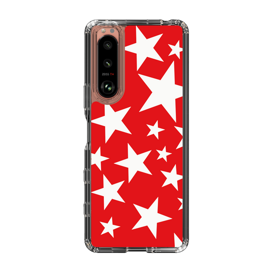 スリムプロテクションケース［ Stars - Red ］