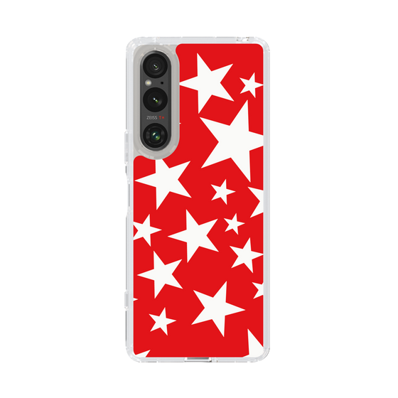 スリムプロテクションケース［ Stars - Red ］