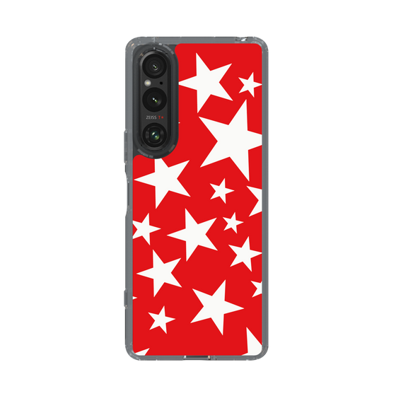 スリムプロテクションケース［ Stars - Red ］