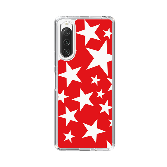 スリムプロテクションケース［ Stars - Red ］