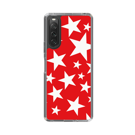 スリムプロテクションケース［ Stars - Red ］